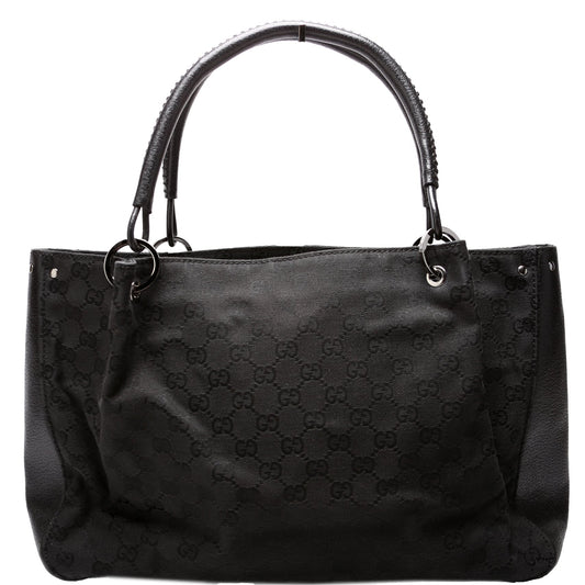 Gucci GG Canvas Black Tote Bag 4