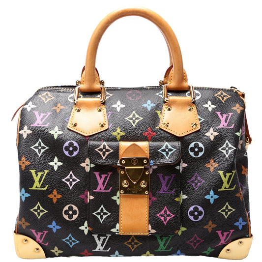 Louis Vuitton Speedy 30 Monogram Multicolor Handbag Monogram 11