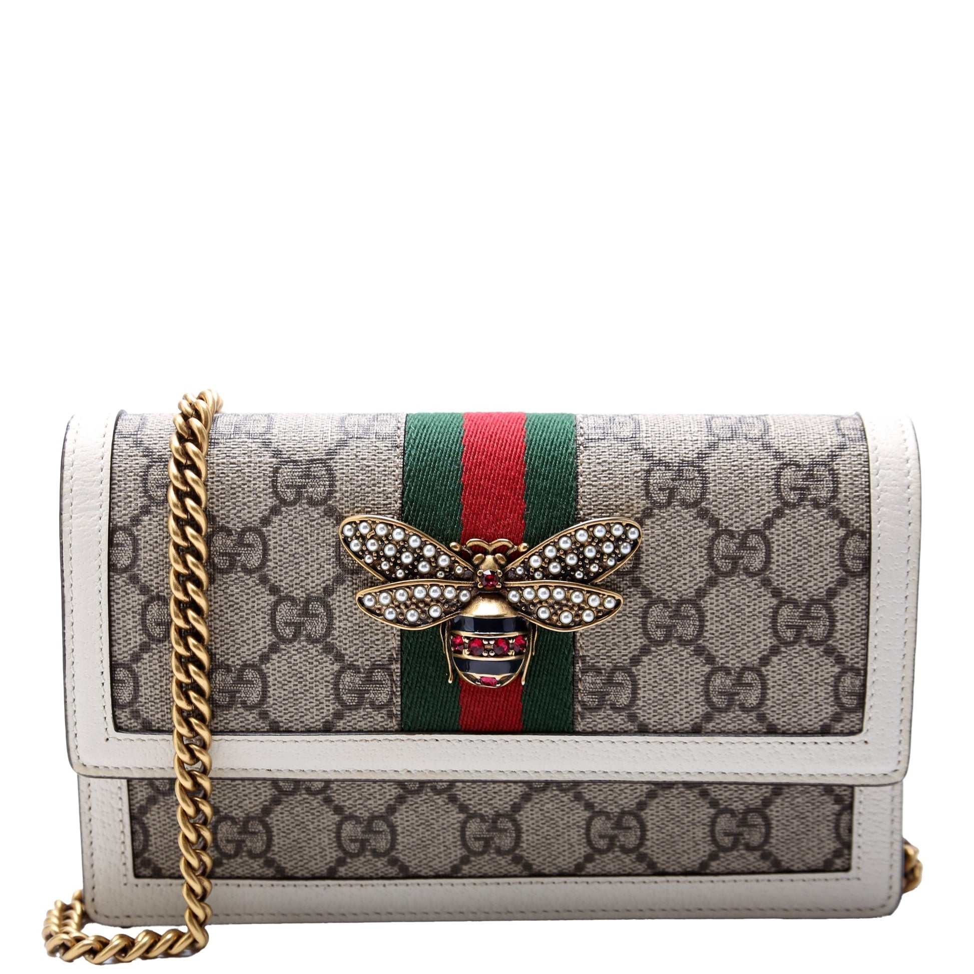 Gucci TRADE Queen Margaret WOC Cream Travel Bag