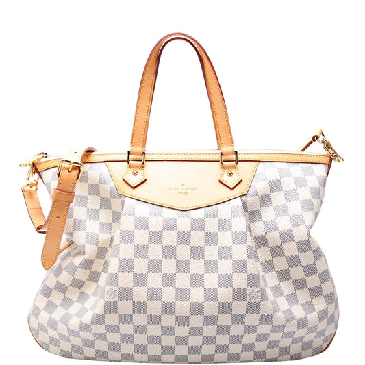 Louis Vuitton Siracusa Azur GM Damier Handbag Azur 1