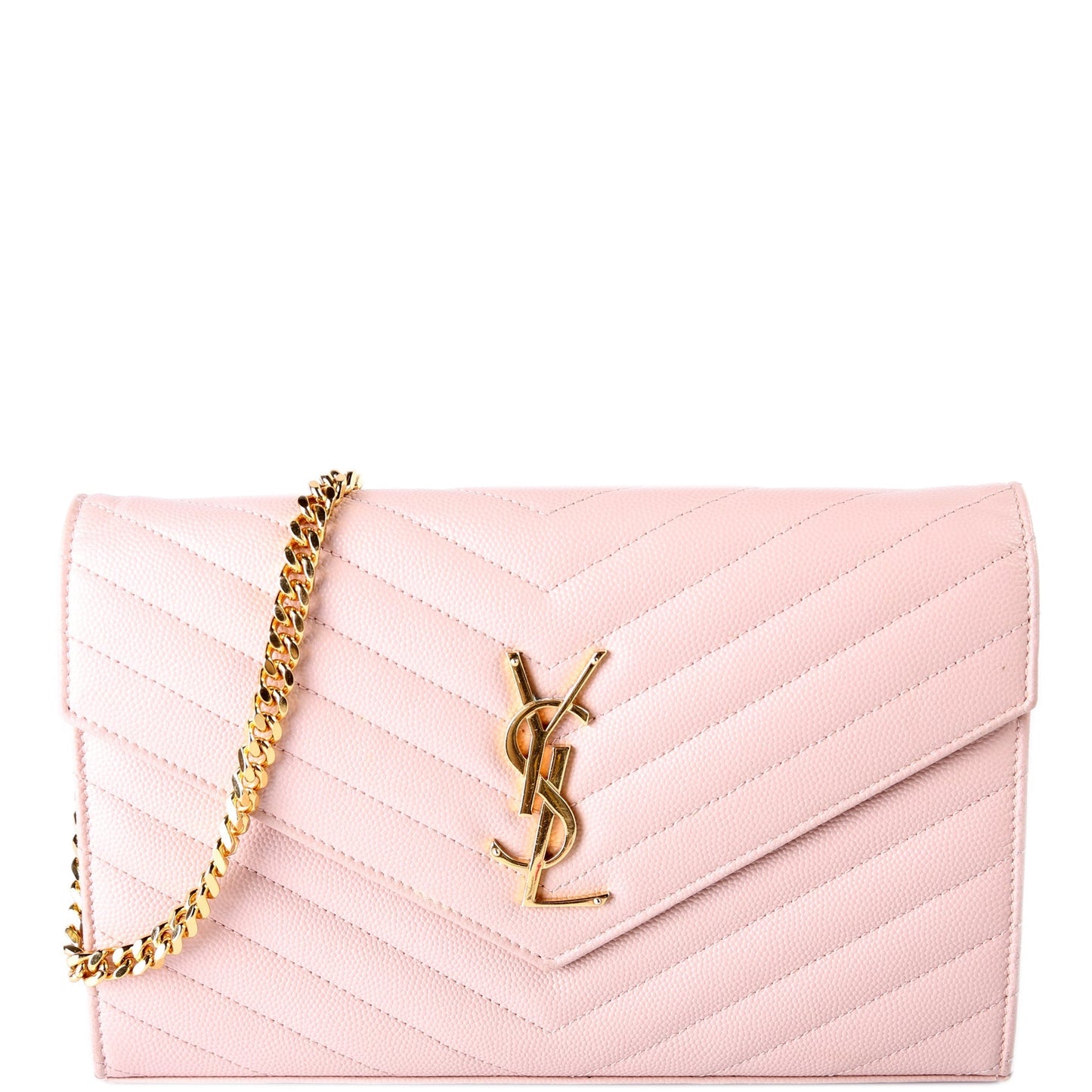 YSL Saint Laurent Saint Laurent Grain De Wallet Bag Chain Travel Bag