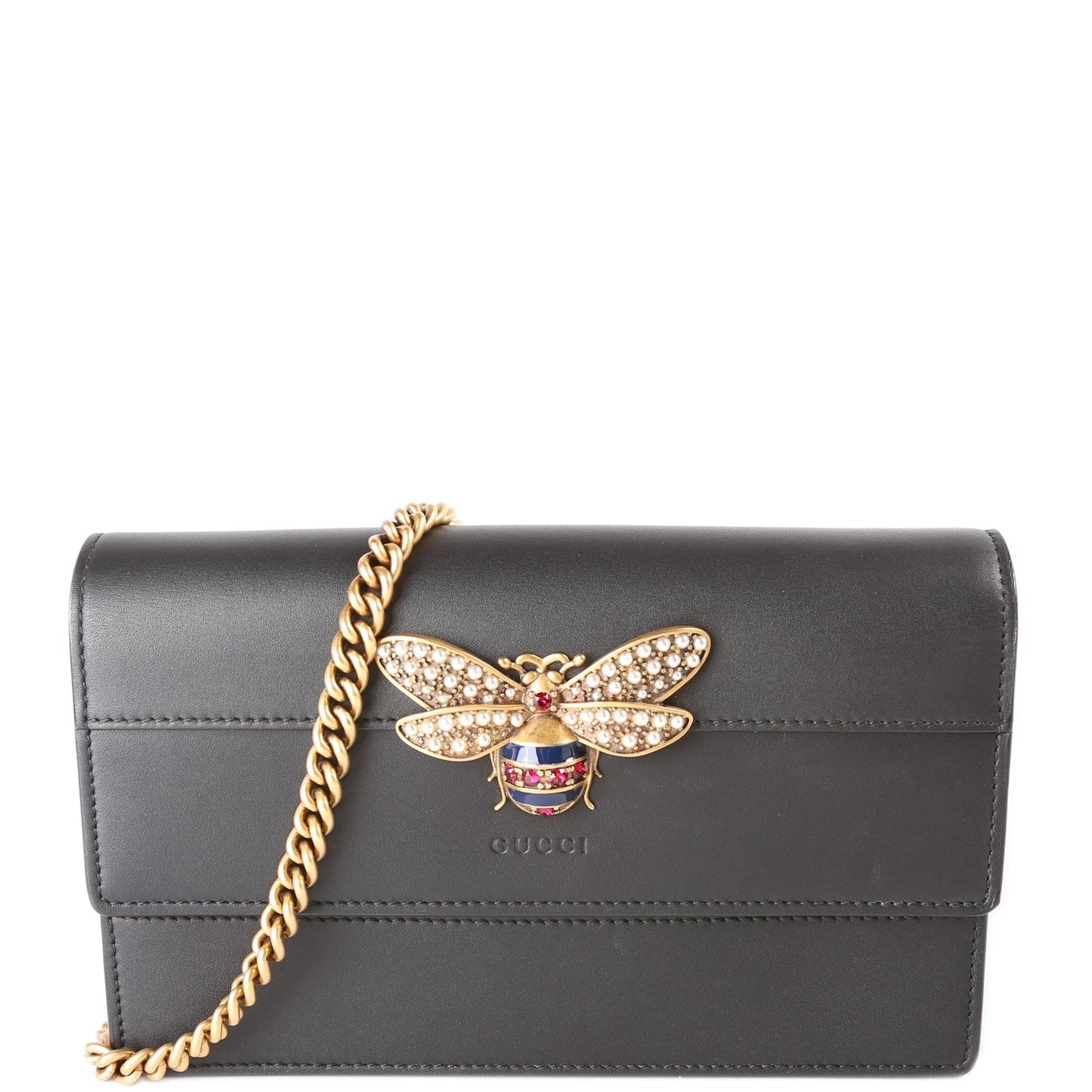 Gucci Queen Margaret WOC Black Travel Bag