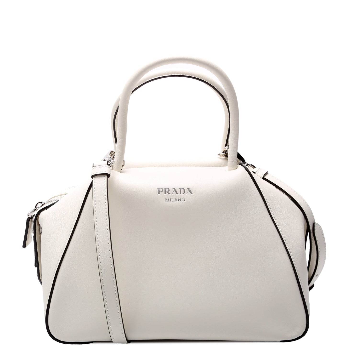 Prada Supernova Handcalfskin Bag White Medium Travel Bag