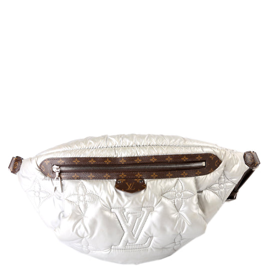 Louis Vuitton Maxi Bumbag Pillow Sier Monogram Silver Handbag