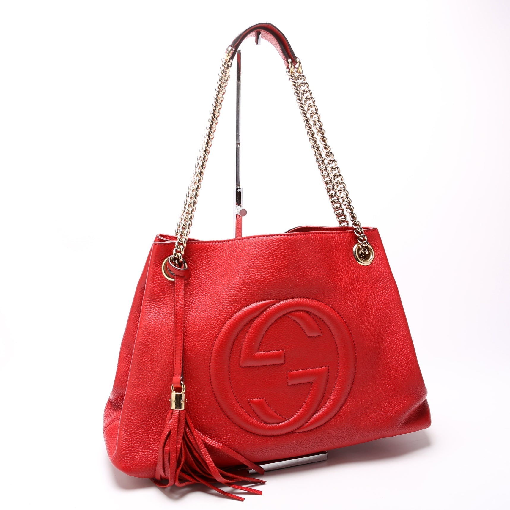 Gucci Soho Leather Red Medium Shoulder Bag