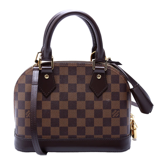 Louis Vuitton Alma BB Ebene Damier Handbag Ebene 17