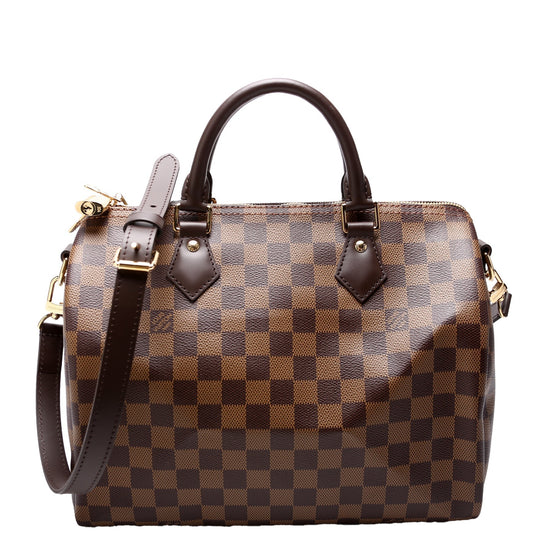 Louis Vuitton Speedy 30 Bandouliere Ebene Damier Handbag Ebene 21