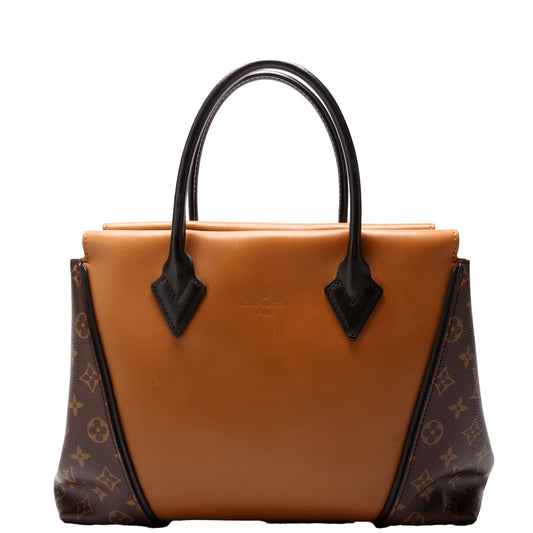 Louis Vuitton W Cuir Orfevre Monogram Brown PM Tote Bag