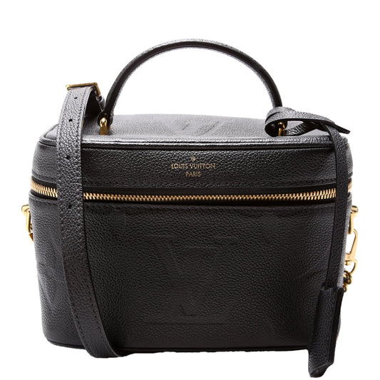Louis Vuitton Vanity Black PM Empreinte Handbag