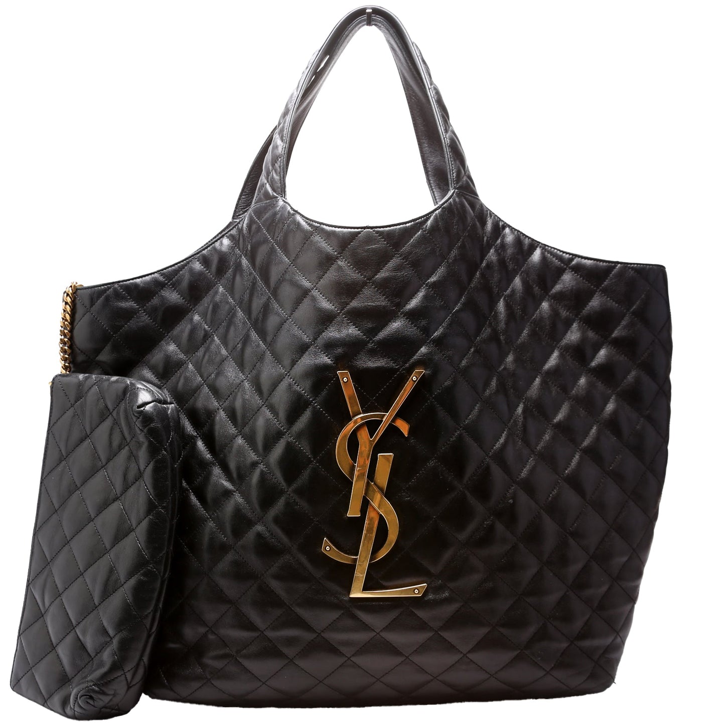 YSL Saint Laurent Icare Shopping Bag Black Maxi Tote Bag Icare Shopping Black