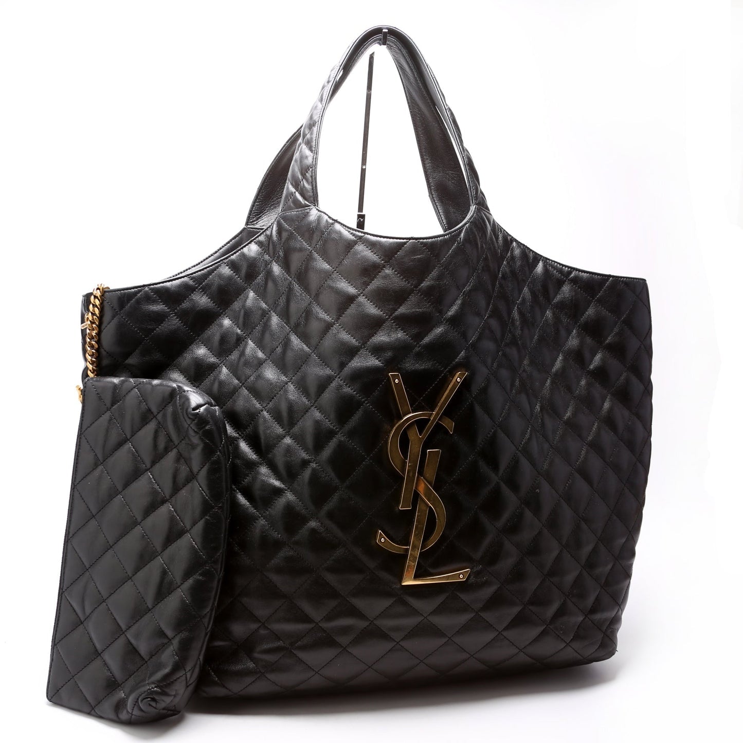 YSL Saint Laurent Icare Shopping Bag Black Maxi Tote Bag Icare Shopping Black