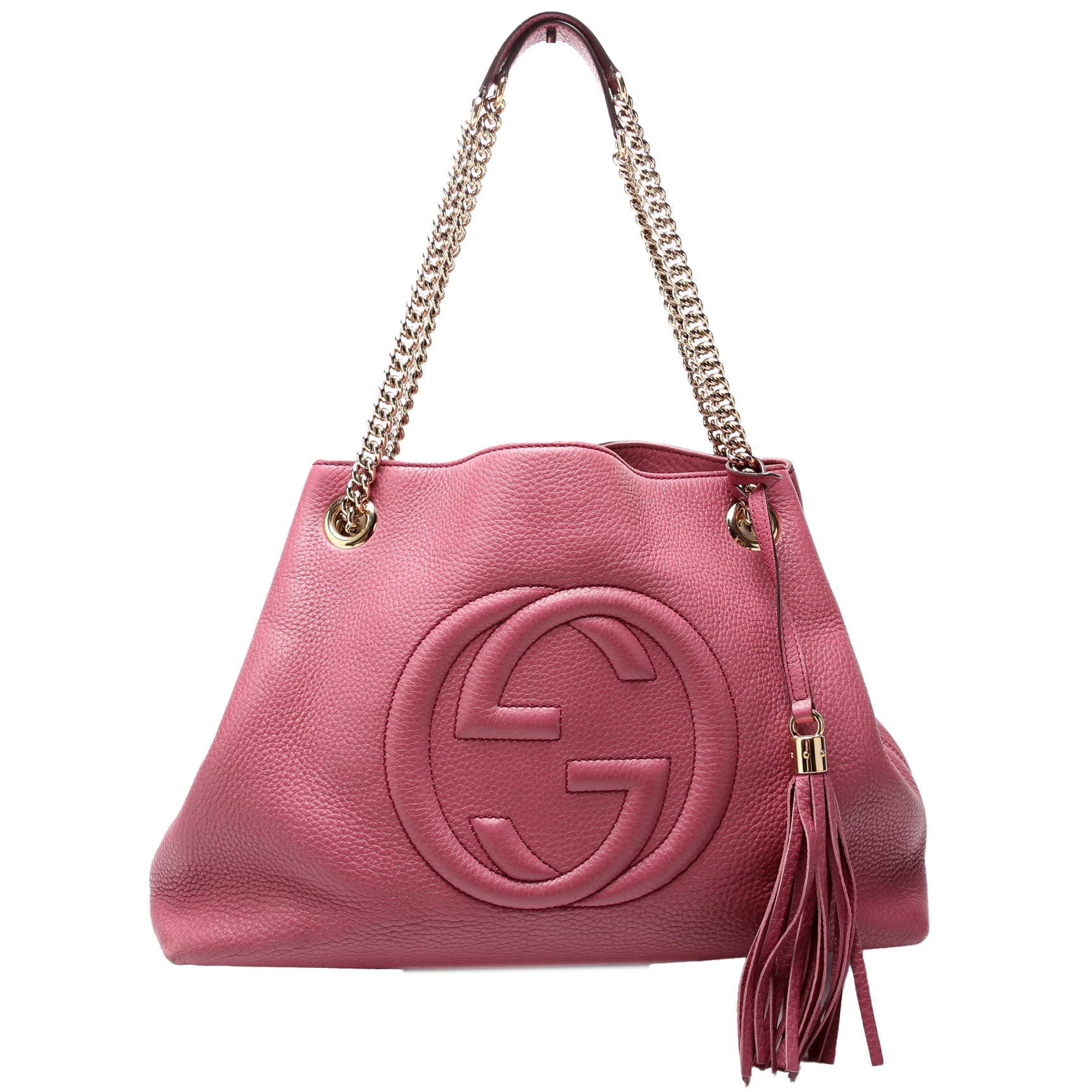 Gucci Soho Mauve Leather Medium Shoulder Bag
