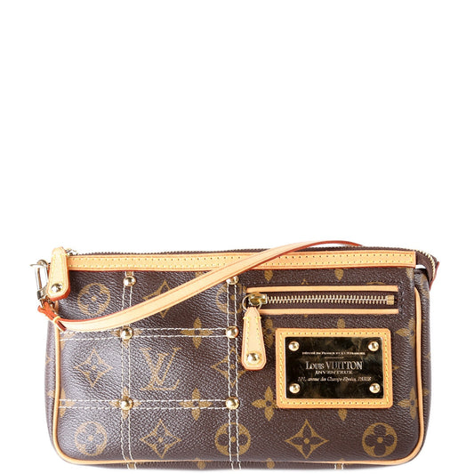 Louis Vuitton Riveting Pochette Accessories Monogram Clutch Bag Monogram 1