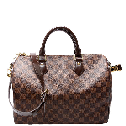 Louis Vuitton Speedy 30 Bandouliere Ebene Damier Handbag Ebene 11