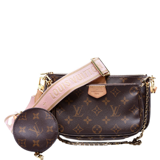 Louis Vuitton Multi Pochette Monogram Pink Clutch Bag Pink 1