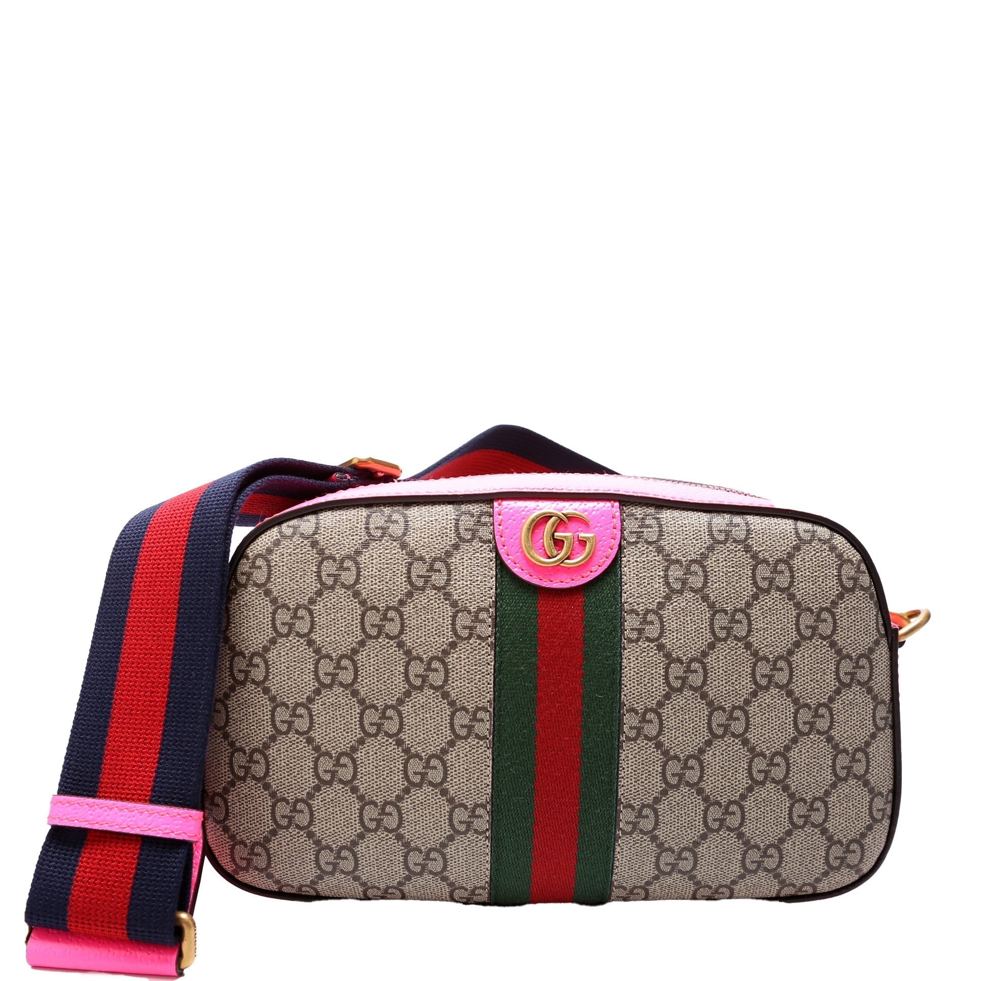 Gucci Ophidia Supreme Pink Small Crossbody Bag