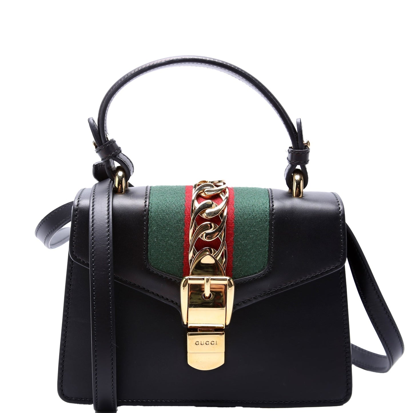 Gucci Sylvie Black Mini Travel Bag