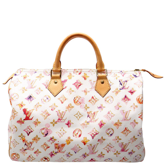 Louis Vuitton Speedy 35 Watercolor Monogram Handbag Watercolor Monogram