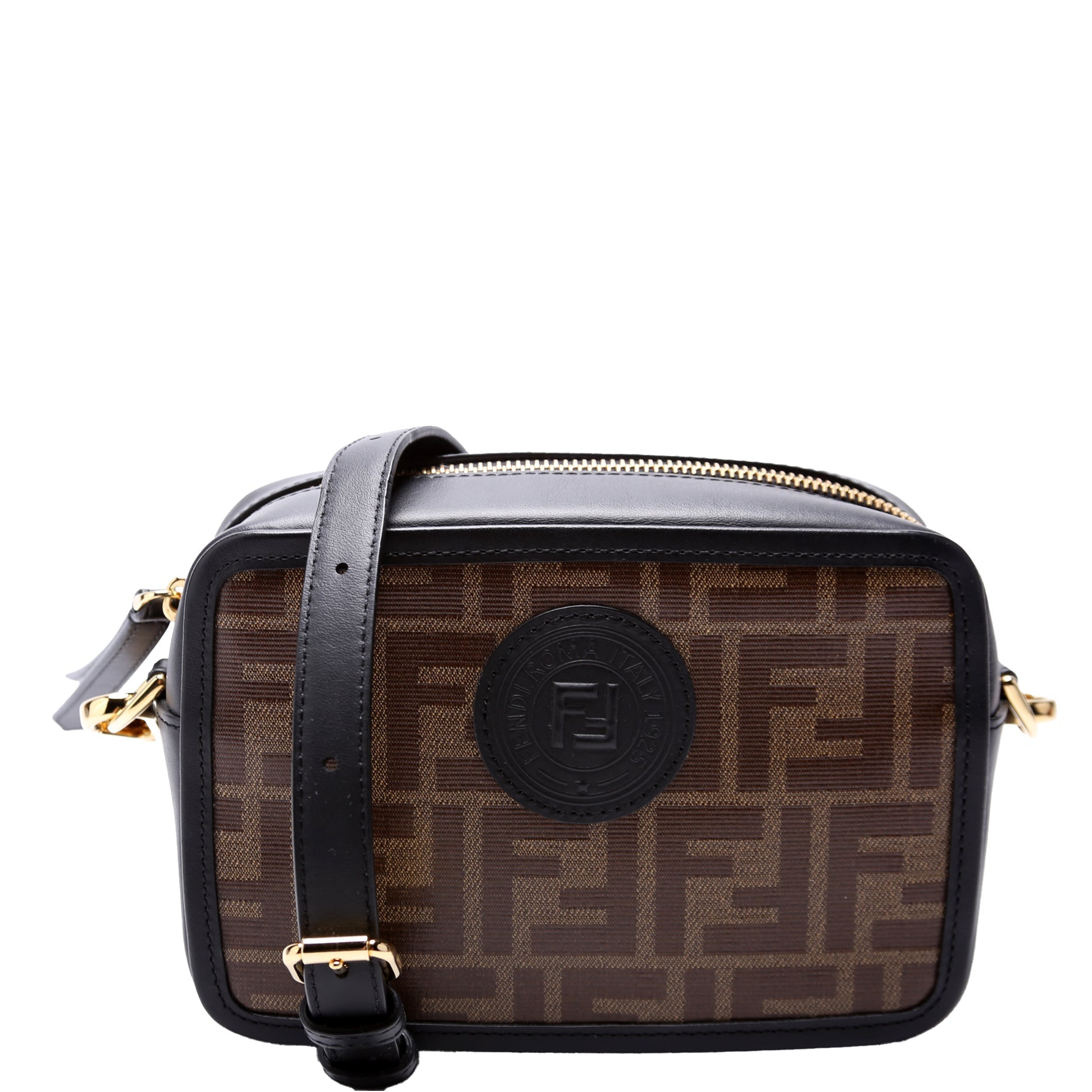 Fendi Zucca Coated Camera Bag Canvas Travel Bag