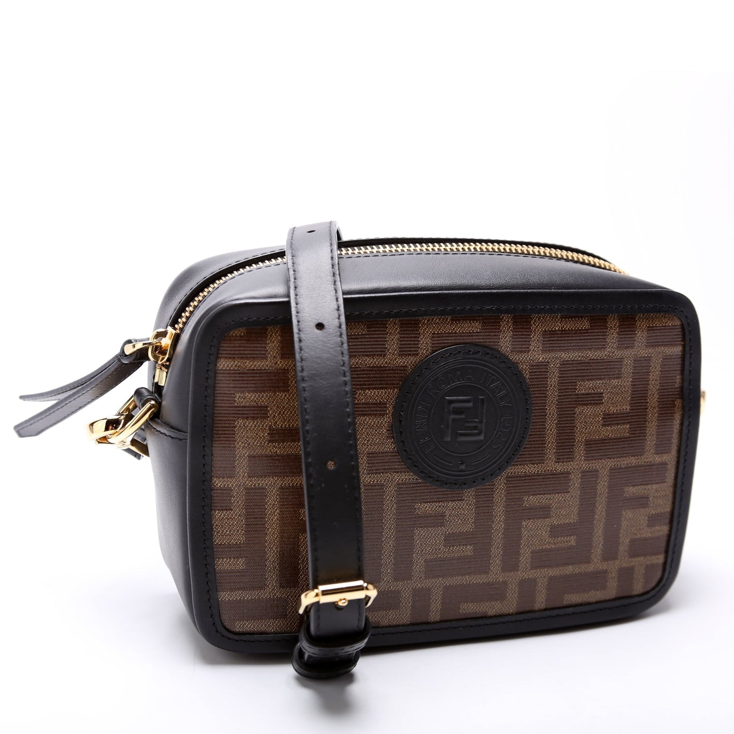Fendi Zucca Coated Camera Bag Canvas Travel Bag