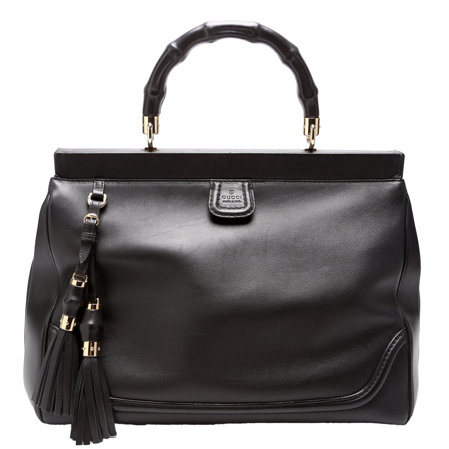 Gucci Bold Bamboo Medium Top Handle Travel Bag