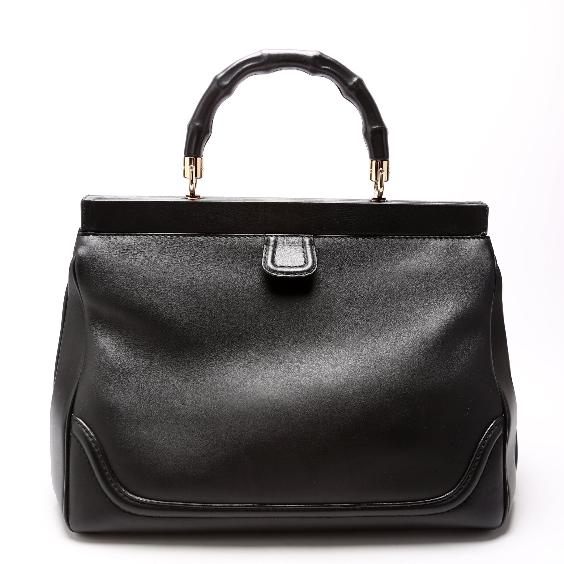 Gucci Bold Bamboo Medium Top Handle Travel Bag