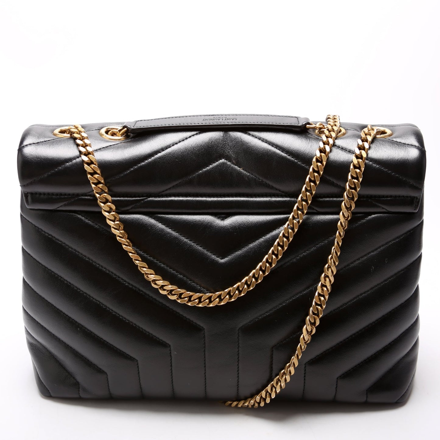 YSL Saint Laurent Loulou Bag Quilted Black Medium Travel Bag Quilted Black 1