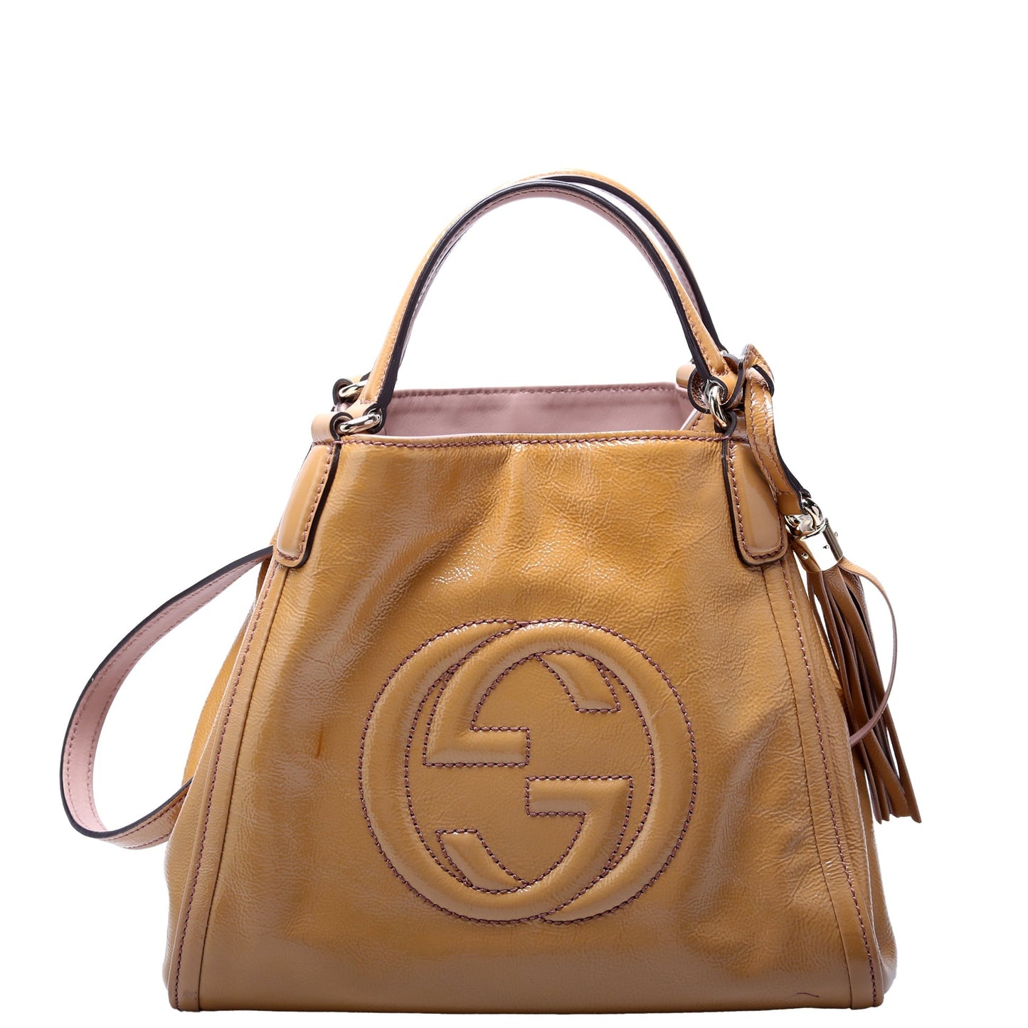 Gucci Soho Leather Patent Shoulder Bag