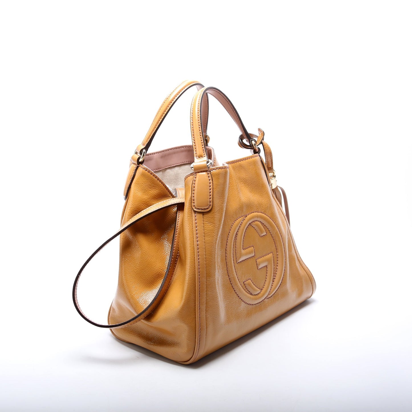 Gucci Soho Leather Patent Shoulder Bag