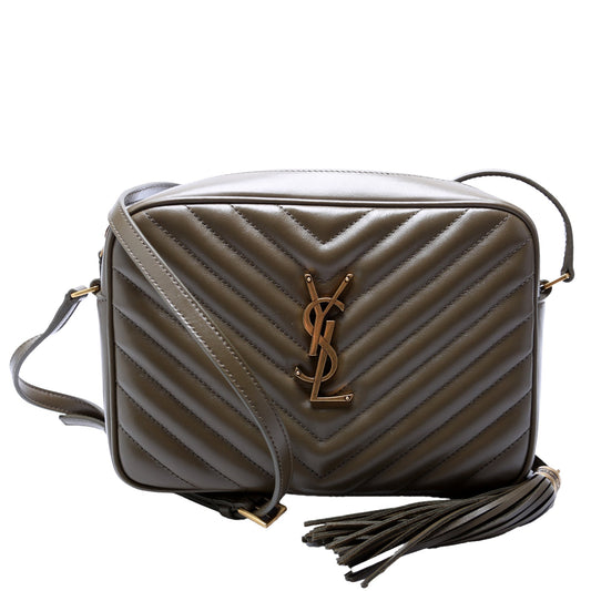 YSL Saint Laurent Saint Laurent Lou Camera Bag Quilted Green Travel Bag