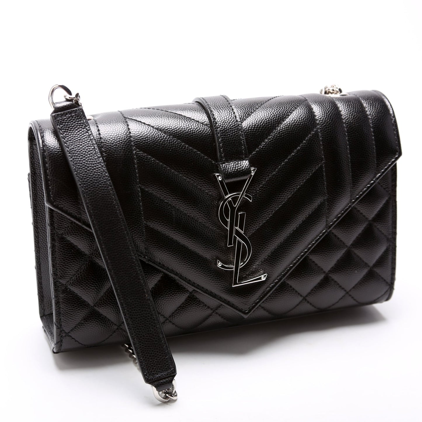YSL Saint Laurent Saint Laurent Envelope Triquilt Bag Small Travel Bag