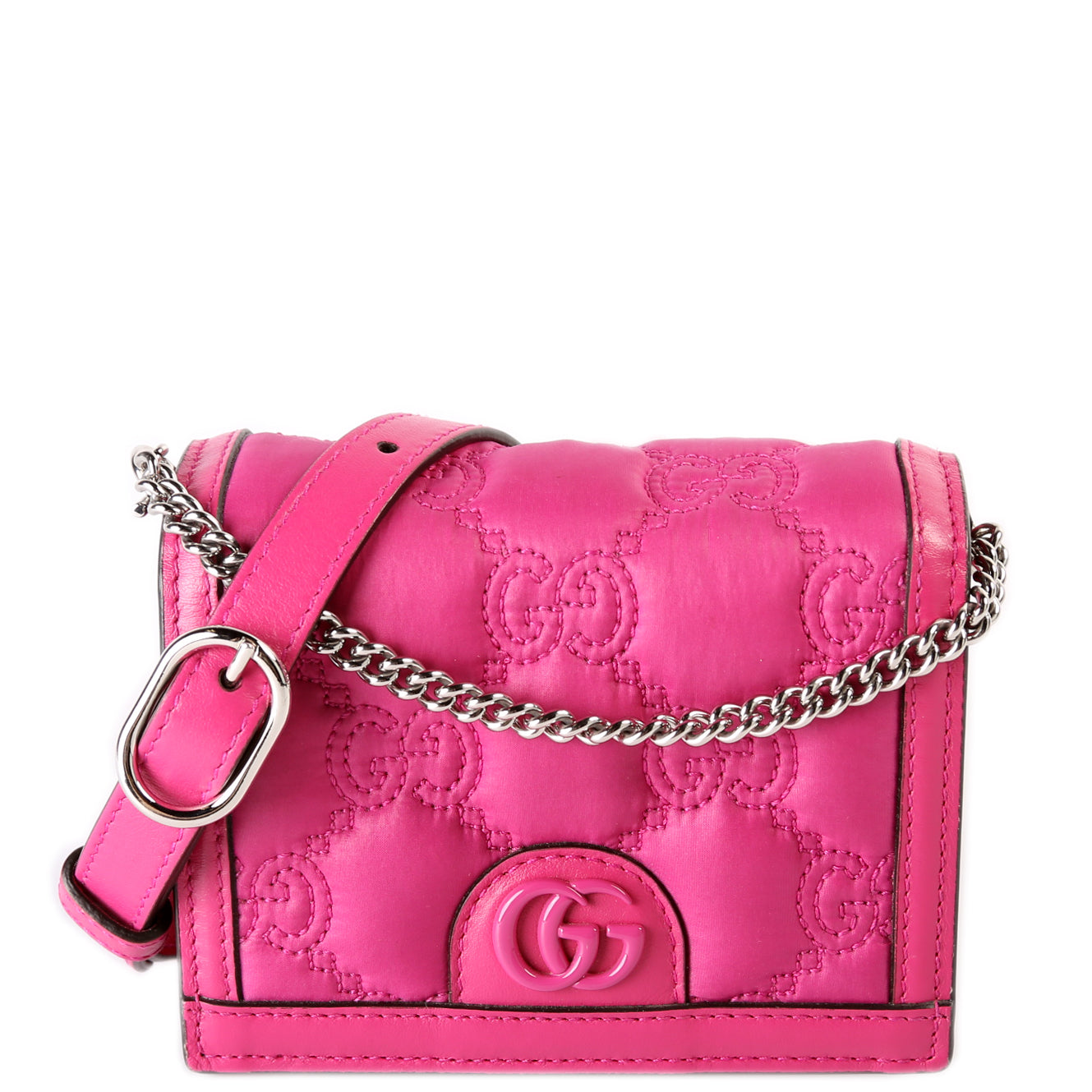 Gucci GG Nylon Pink Shoulder Bag