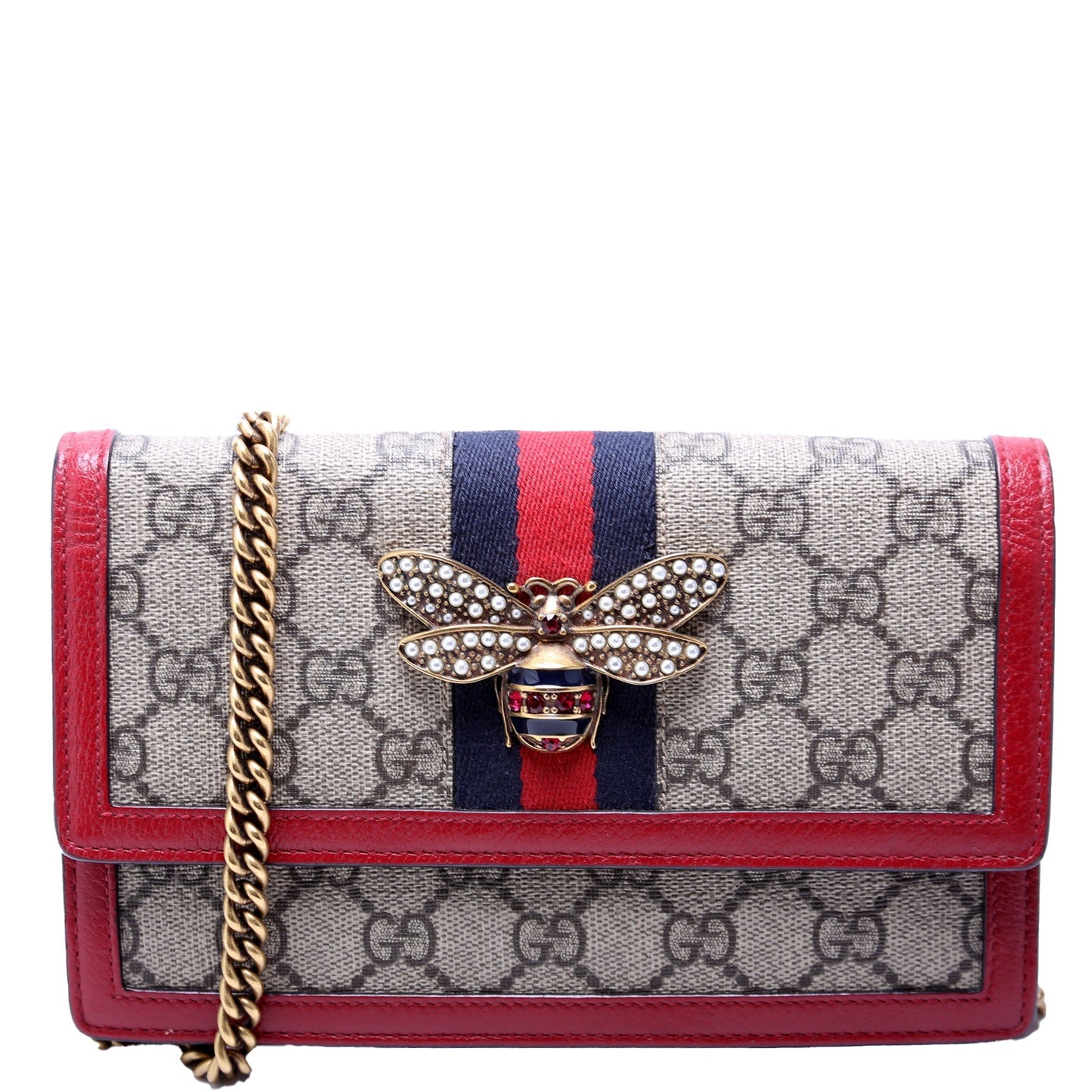 Gucci Queen Margaret WOC Red Travel Bag
