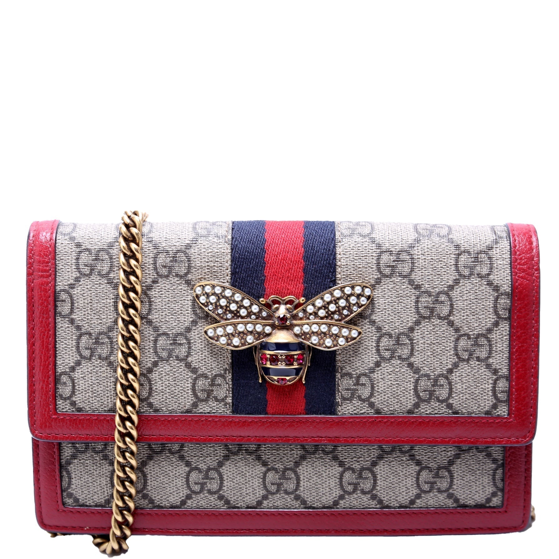 Gucci Queen Margaret WOC Red Travel Bag