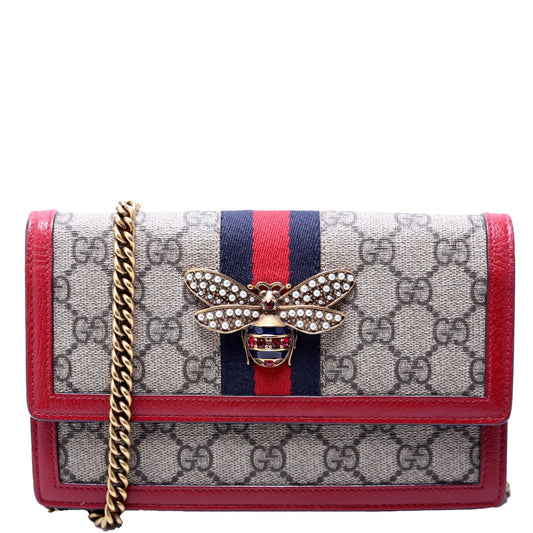 Gucci Queen Margaret WOC Red Travel Bag