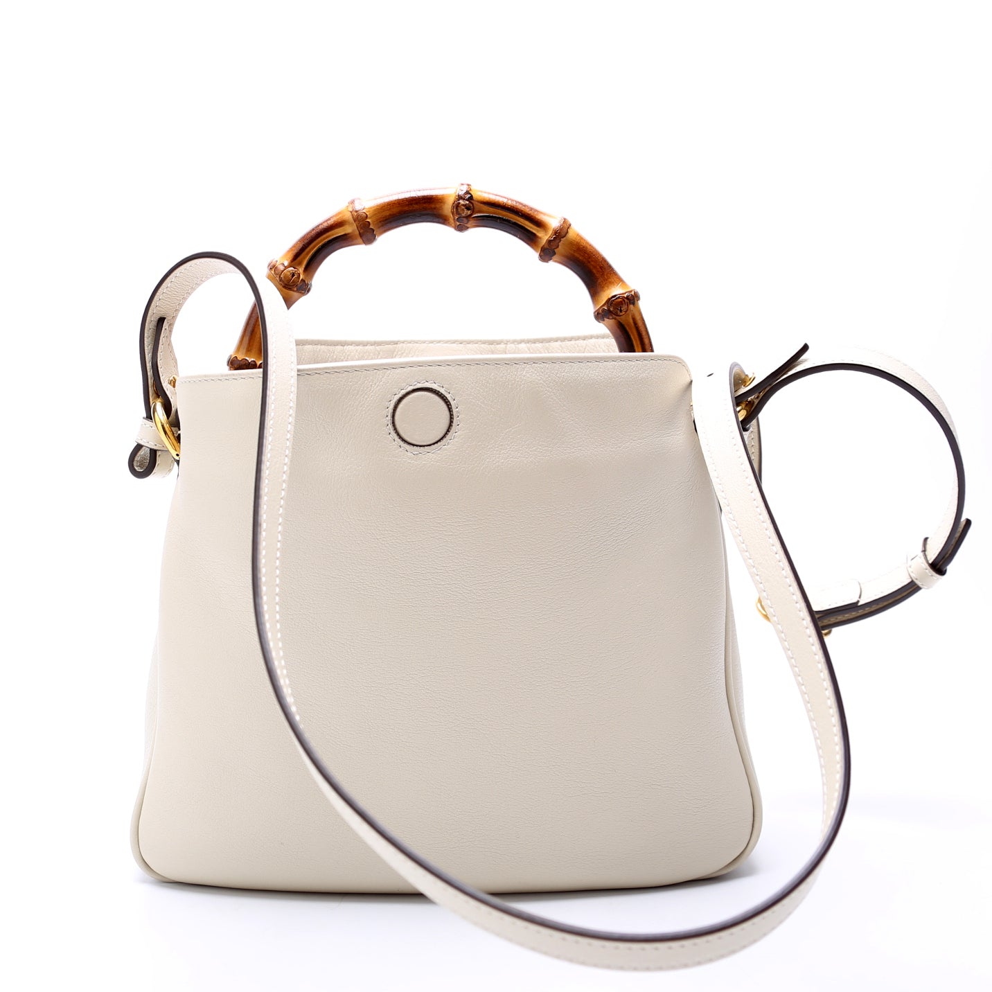 Gucci Diana Bamboo White Shoulder Bag