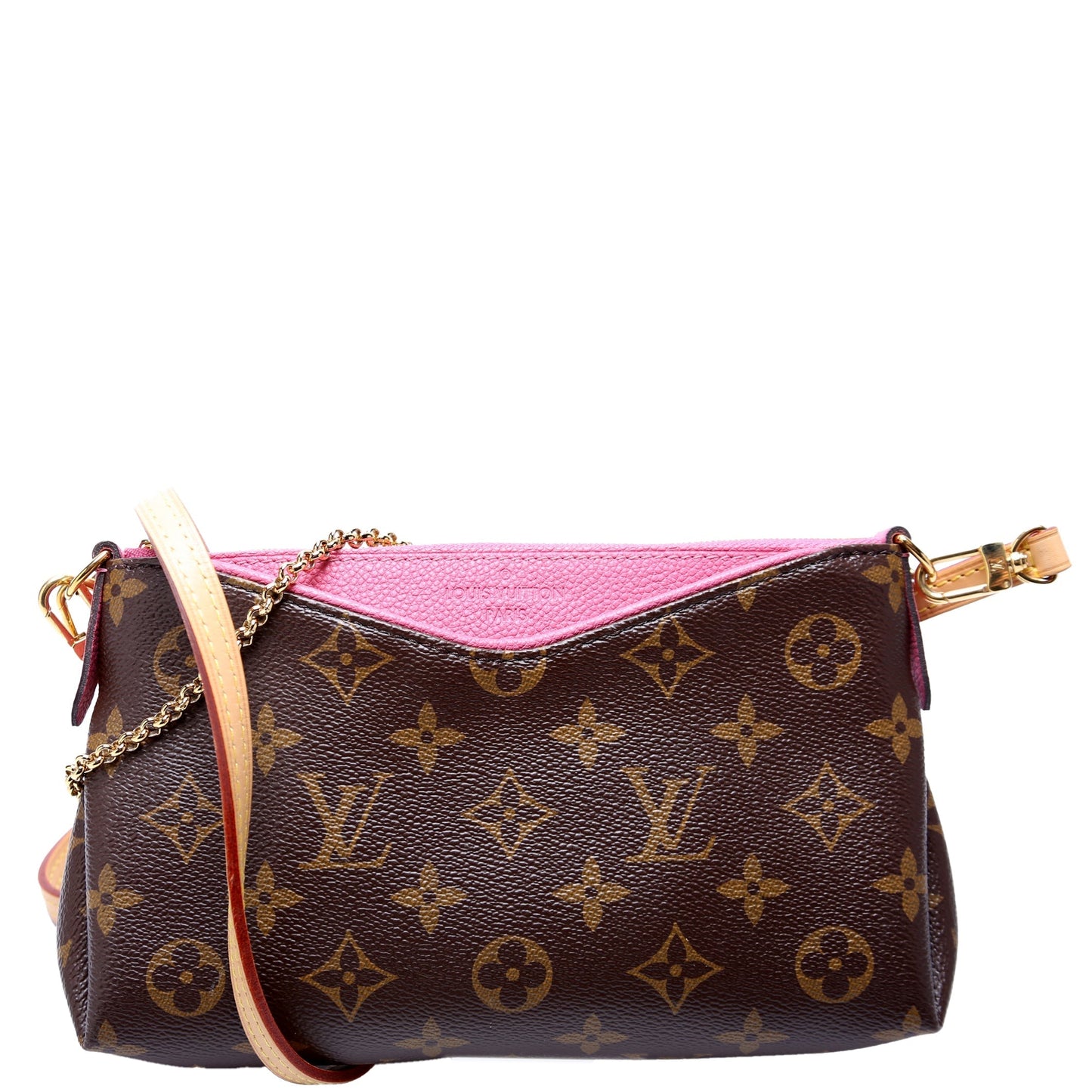 Louis Vuitton Pallas Monogram Pink Clutch Bag