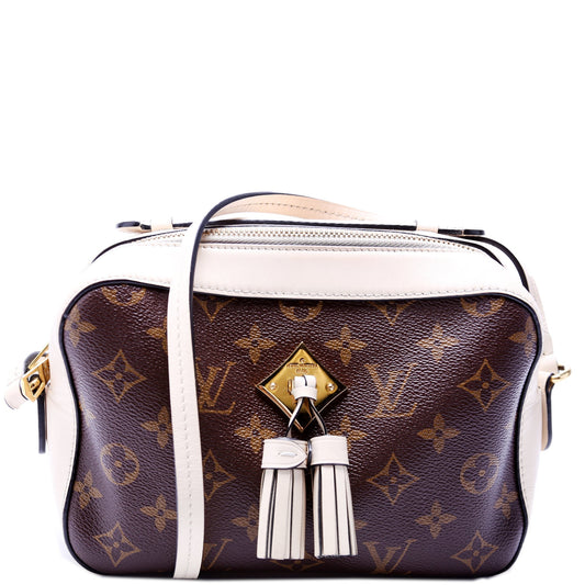 Louis Vuitton Saintonge Monogram White Handbag