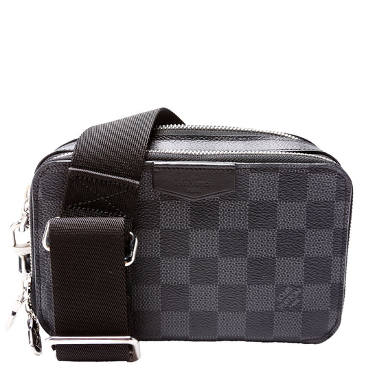 Louis Vuitton Alpha Wearable Graphite Damier Wallet Case Graphite 1