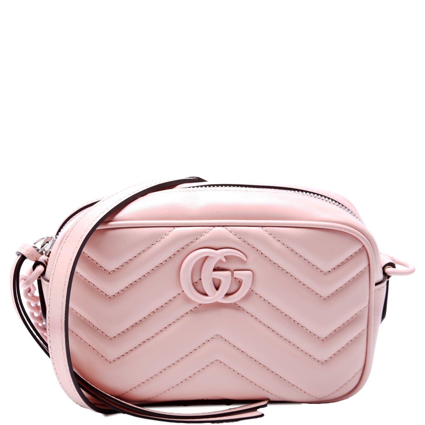 Gucci Marmont Aria Camera Pink Mini Travel Bag