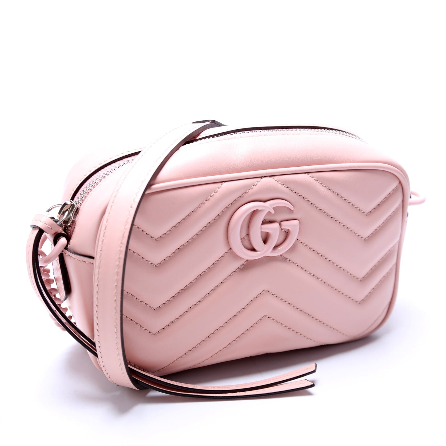 Gucci Marmont Aria Camera Pink Mini Travel Bag