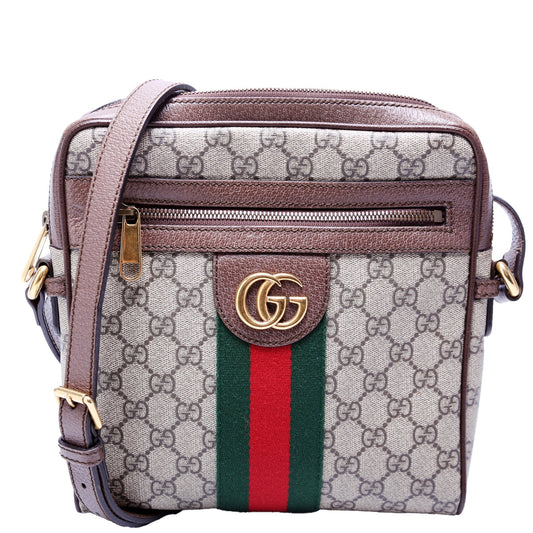 Gucci Ophidia Messenger Brown Travel Bag