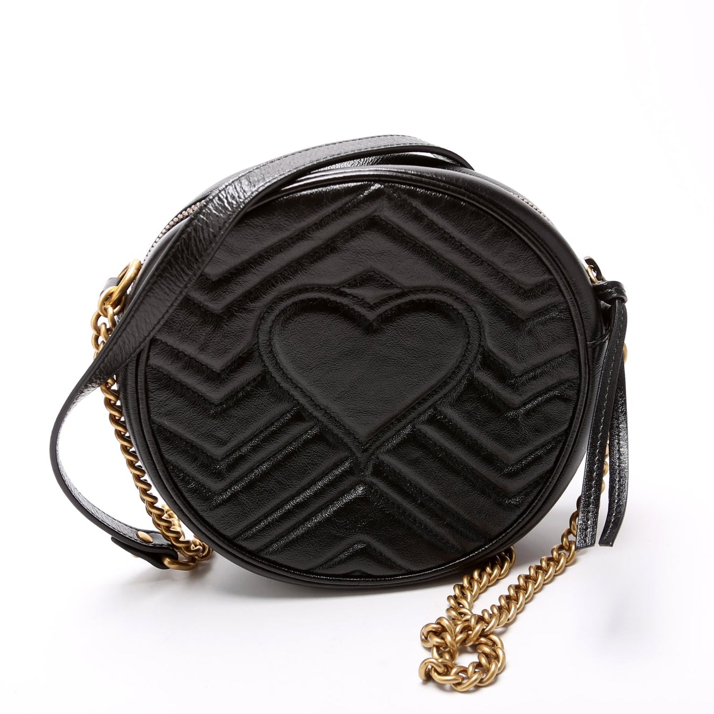 Gucci Marmont Round Black Mini Travel Bag