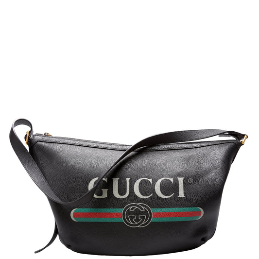 Gucci Half Moon Black Travel Bag