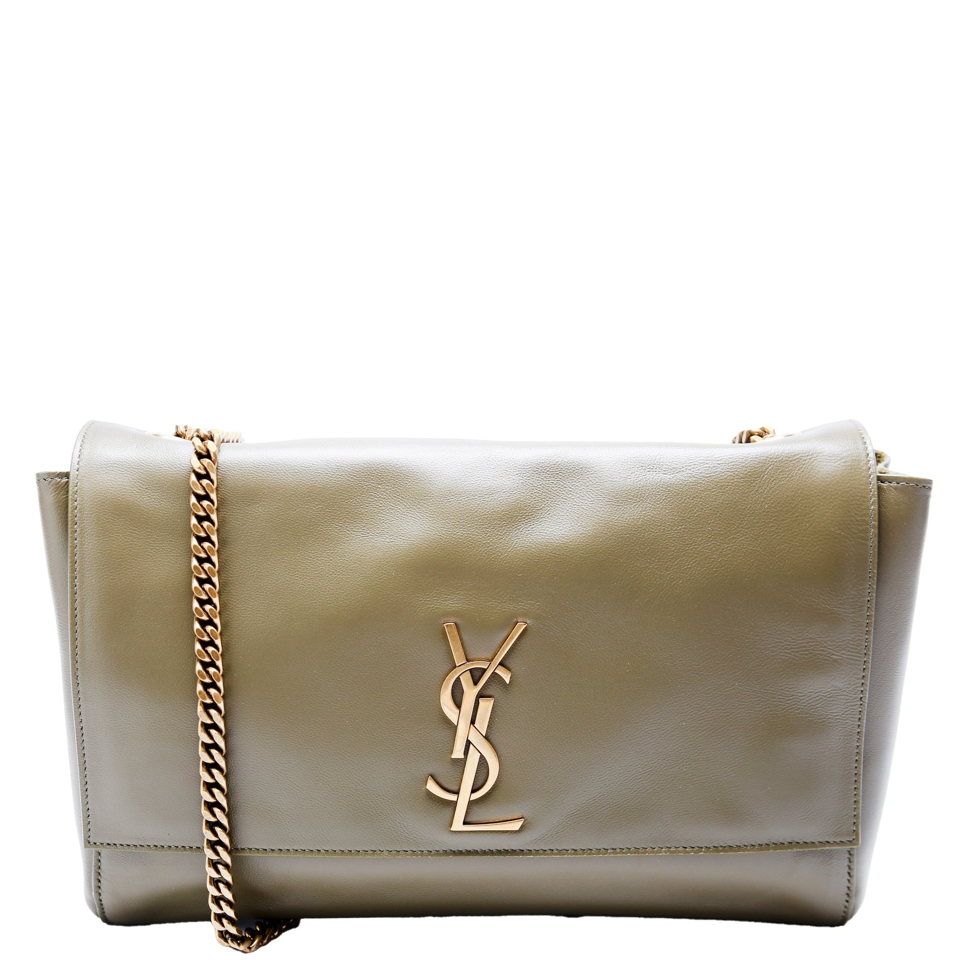 YSL Saint Laurent Saint Laurent Kate Satchel Medium Reversible Bag Leather Suede Travel Bag