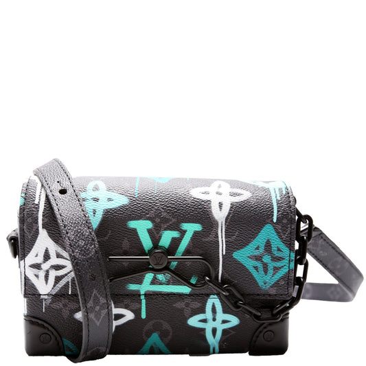 Louis Vuitton Steamer Wearable Eclipse Graffiti Multi Monogram Black Wallet Case