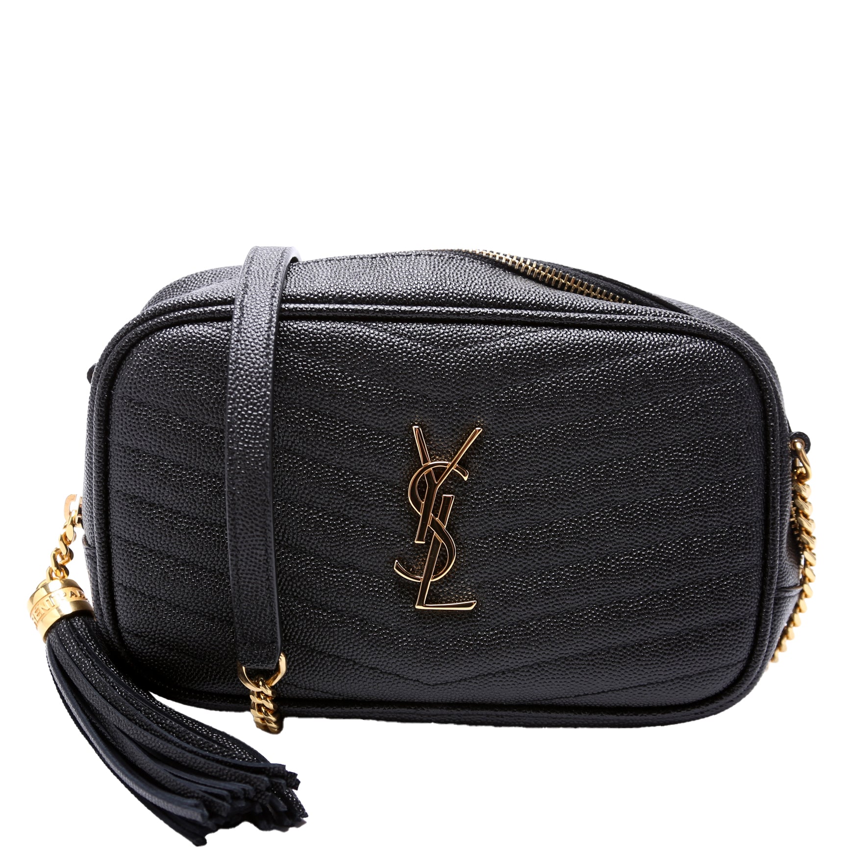 YSL Saint Laurent Lou Camera Bag Black Mini Travel Bag Mini 612579 Black