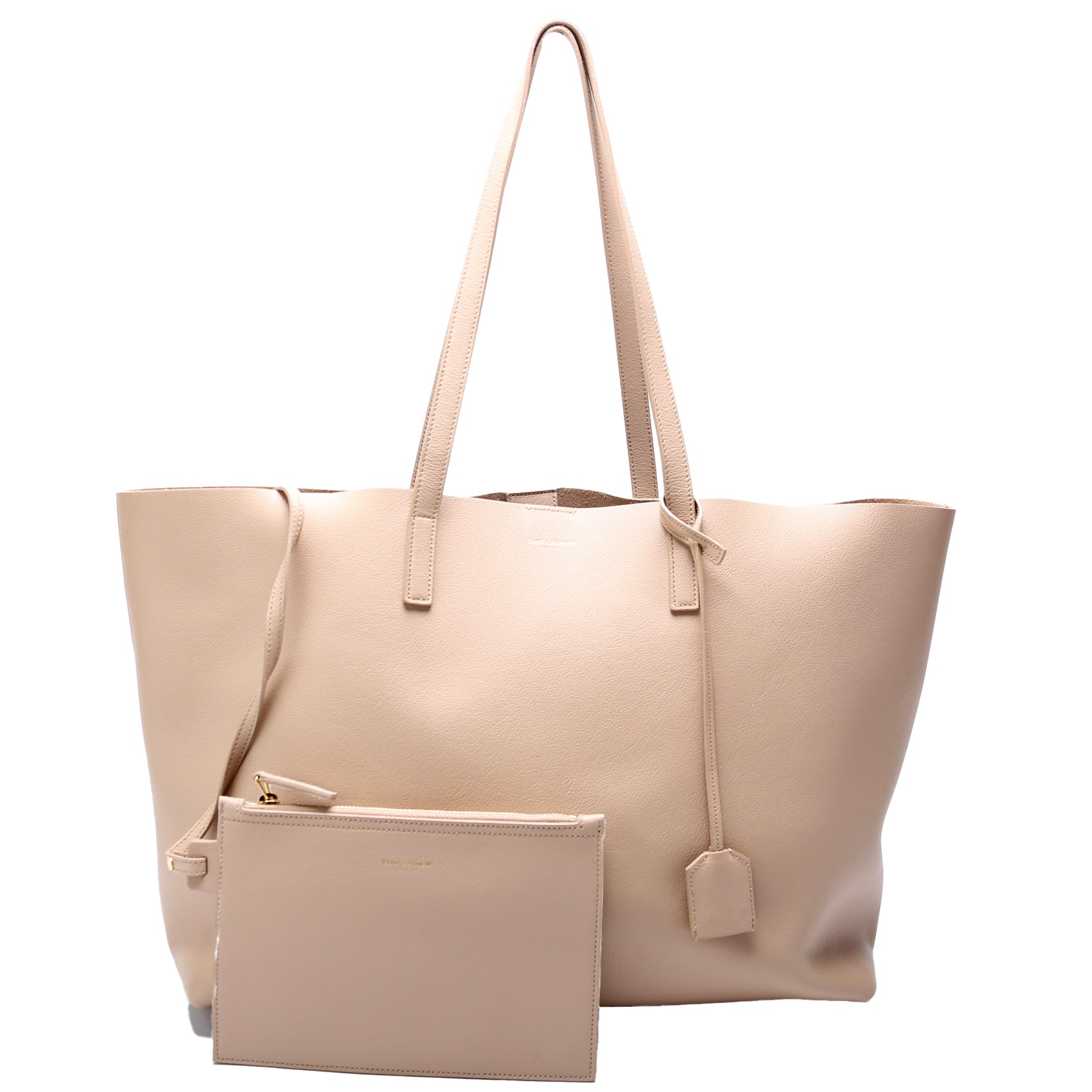 YSL Saint Laurent Saint Laurent East West Shopping Tote Bag Tan