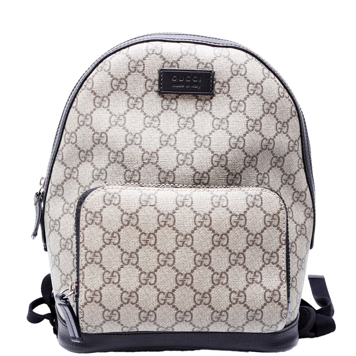 Gucci GG Supreme Eden Backpack Black Beige Small