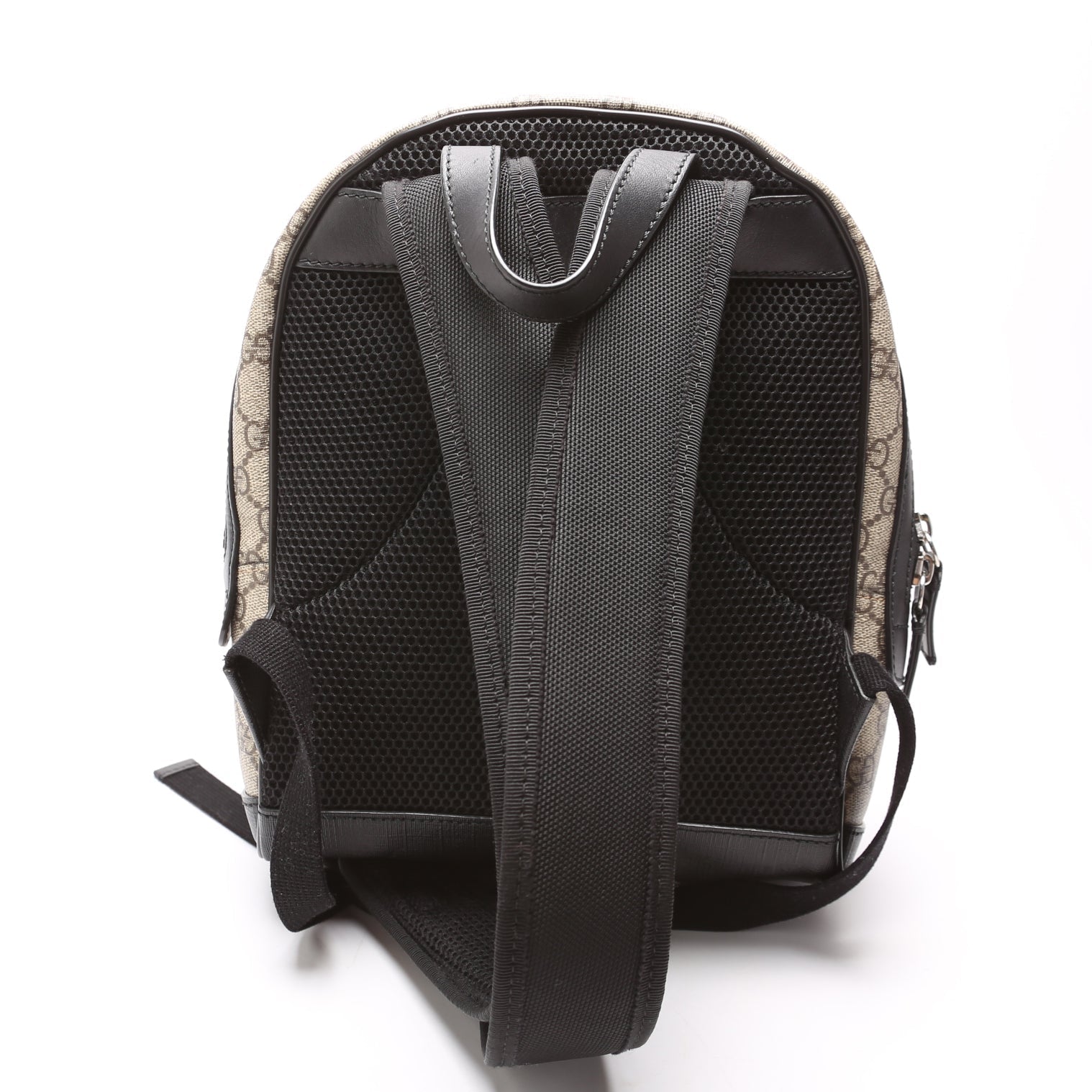 Gucci GG Supreme Eden Backpack Black Beige Small
